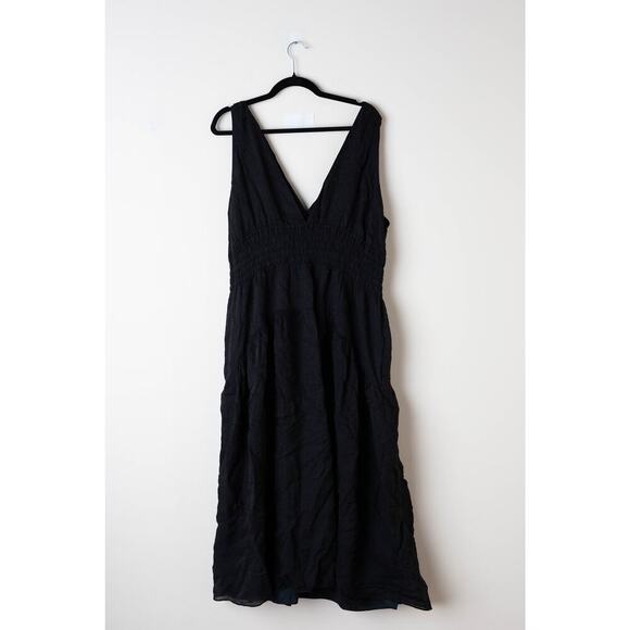 VINCE Smocked Waist Dress - Size XL - Picture 2 of 6